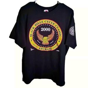Y2K 2000 Sturgis Black Hill Cycle Classic 60th Anniversary Bike Rally T Shirt